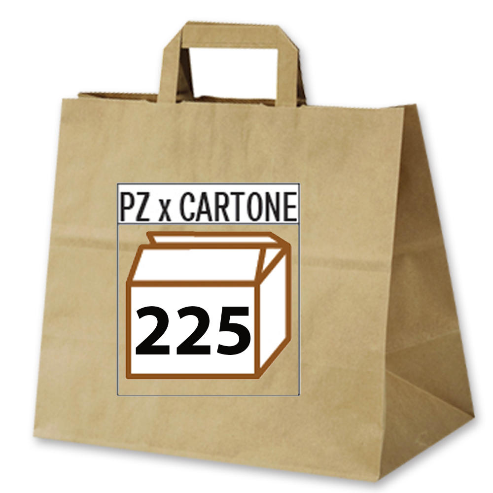 Boretto Grafica : acquista SHOPPER TAKE AWAY IN CARTA CM.32x22x32